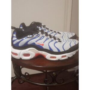 Nike Boys Air Max Plus GS White Game Royal CD0609-107 Sneaker Shoes Size 5.5Y